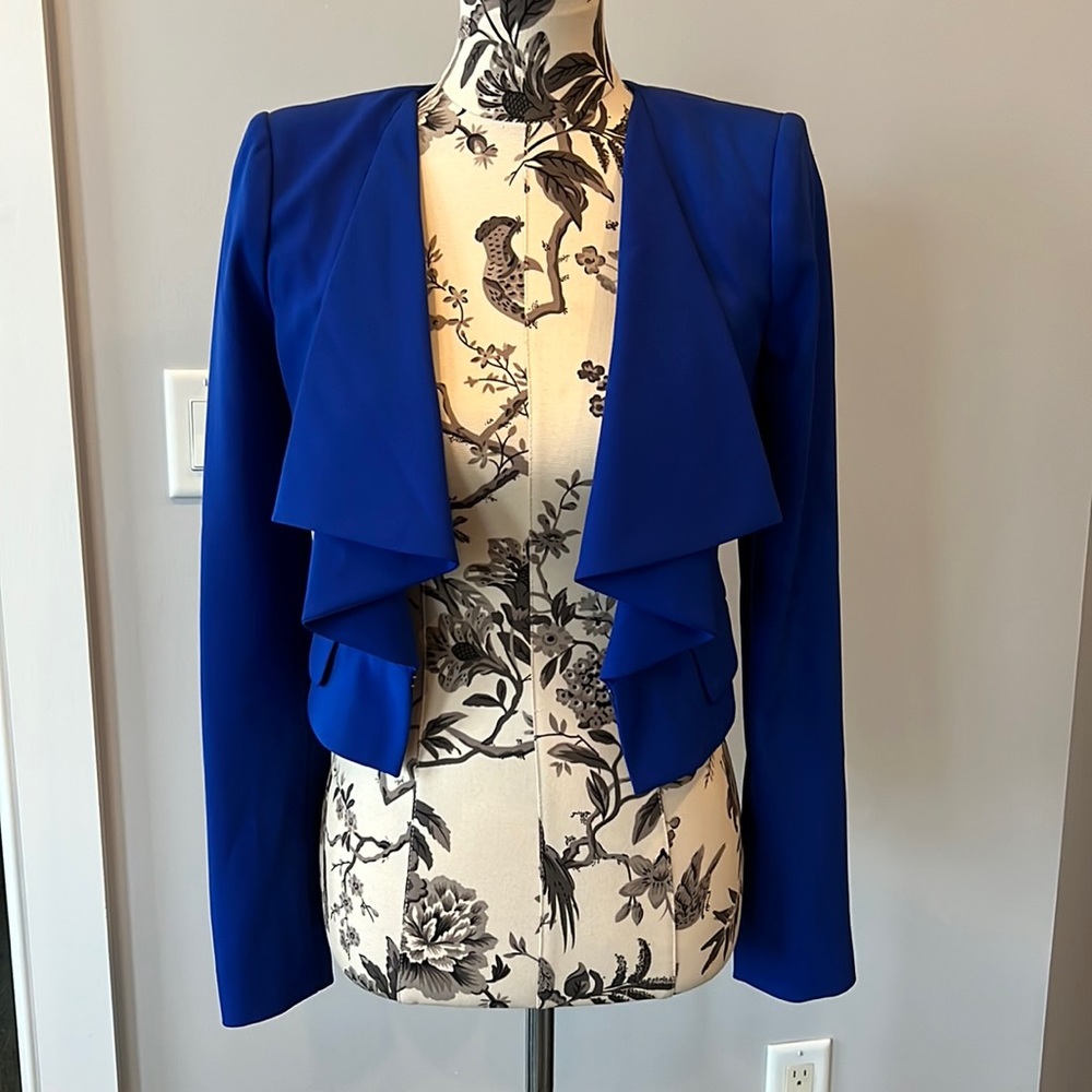 BCBG MazAzria royal blue blazer size XS